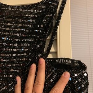 Nasty Gal Sparkly Leo - Like New